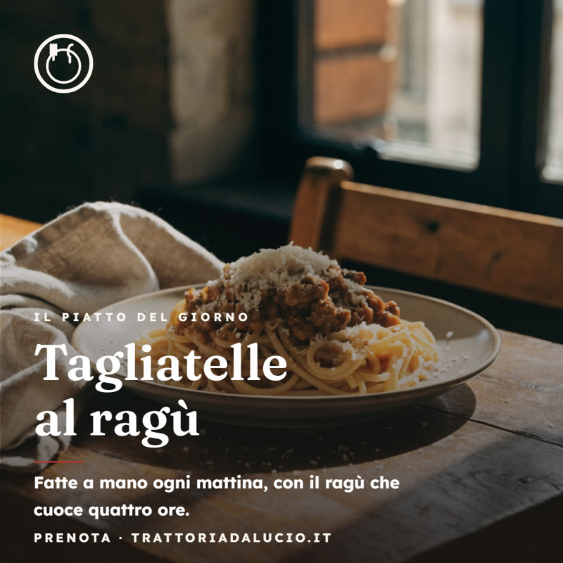Restaurant dish of the day template
