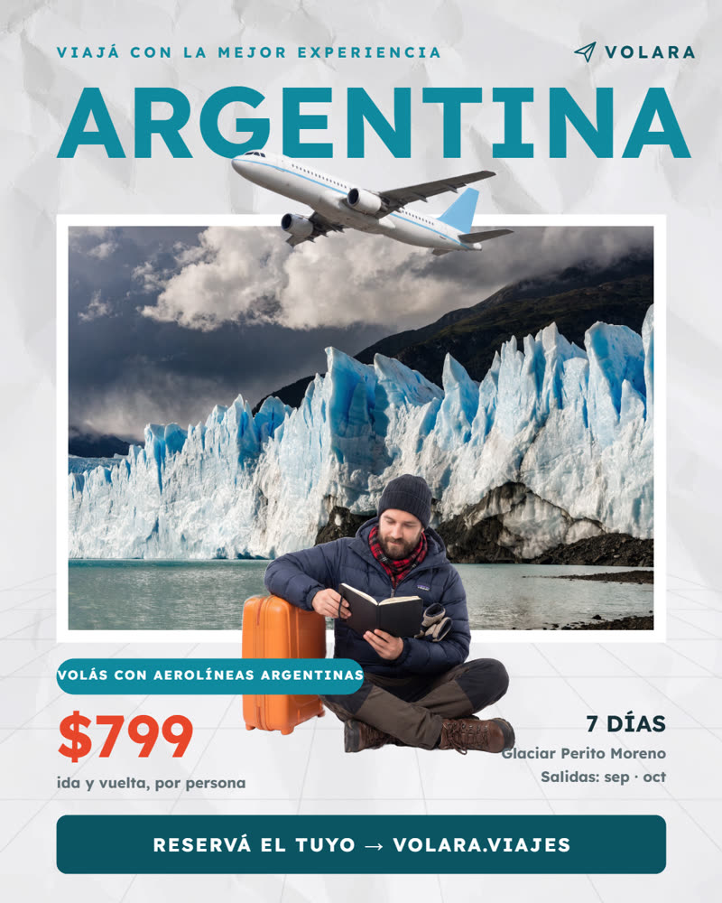 Travel promo template — Argentina