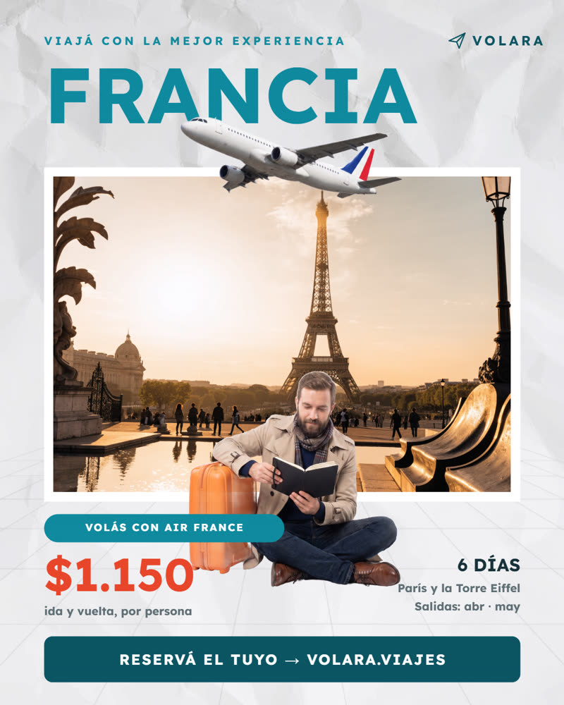 Travel promo template — France