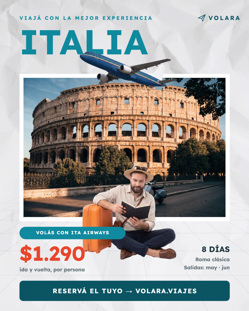 Travel promo template — Italy