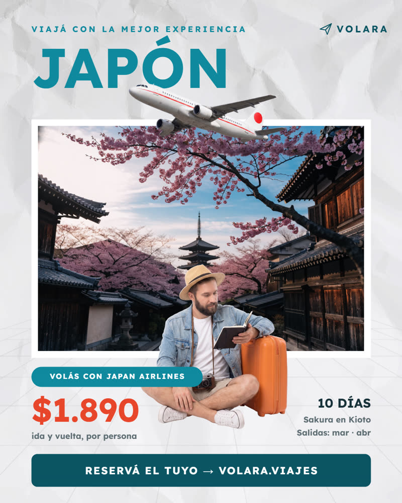 Travel promo template — Japan